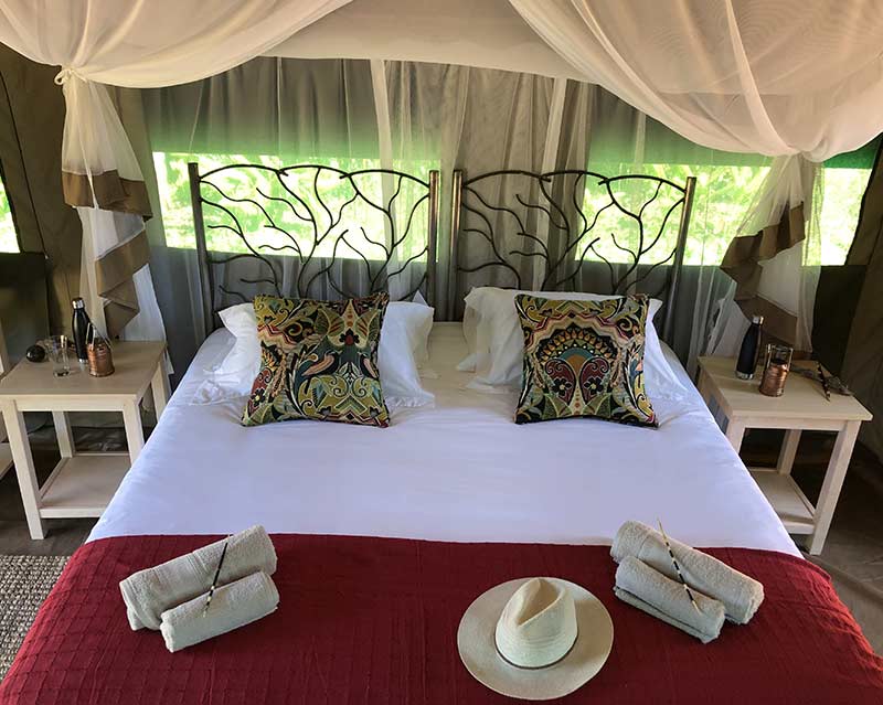 Double Tented Accommodation Mana Pools